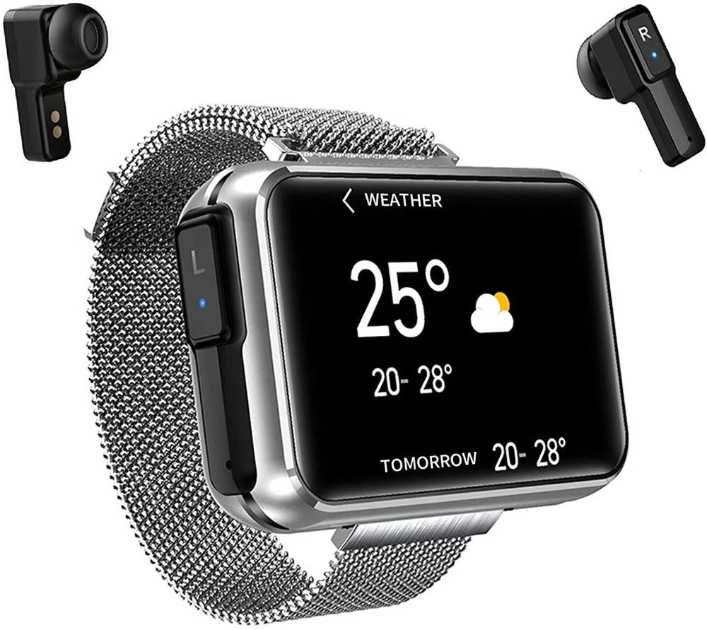 Unique 2 in 1 T91 Smart Watch Waterproof Wireless Bluetooth TWS Headset