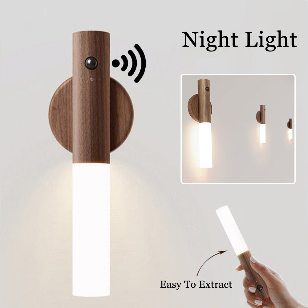 Rechargeable Magnetic Night Light - Portable Smart Motion Sensor LED Glow Torch!