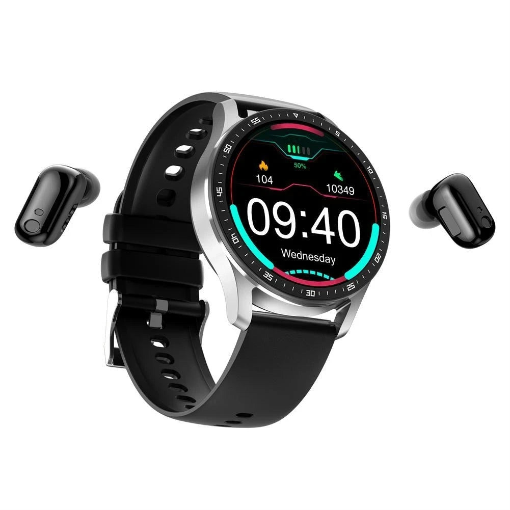 Ultimate X7 Waterproof 2 in 1 Fitness Smartwatch with Built in Earbuds IP67