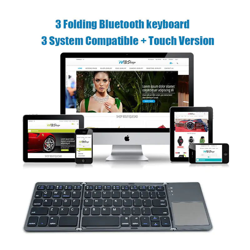 Triple Folding Keyboard - Ozthentic