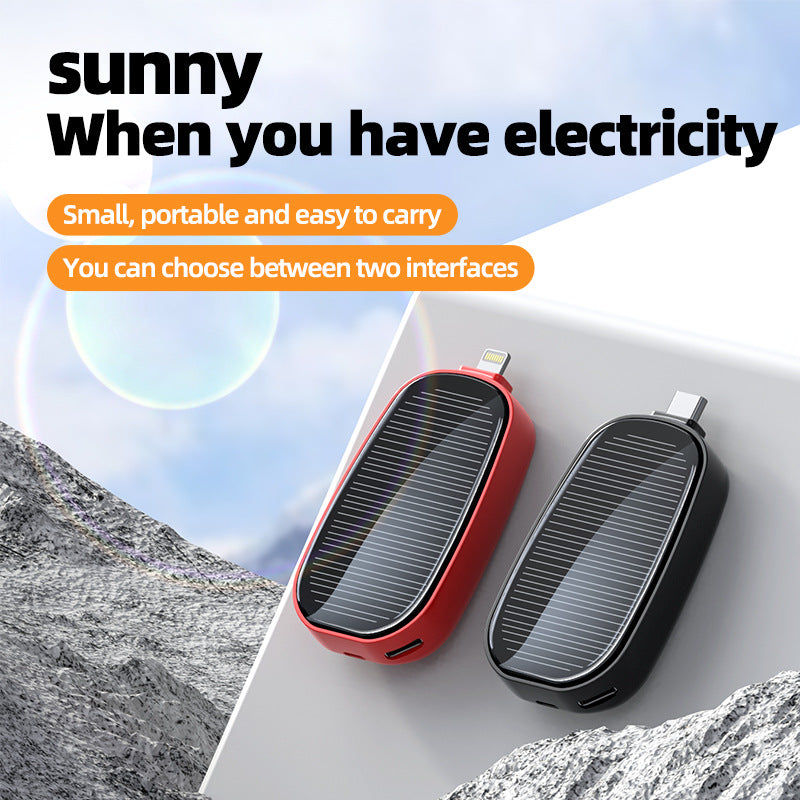 Mini Emergency Phone Solar Charging Portable Wireless Power Supply