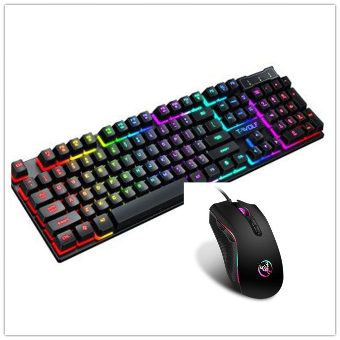 Gaming Usb Luminous Wired Keyboard Floating Manipulator - Ozthentic