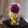 Mothers Day Gift Enchanted Forever Rose Flower In Glass LED Light - Ozthentic