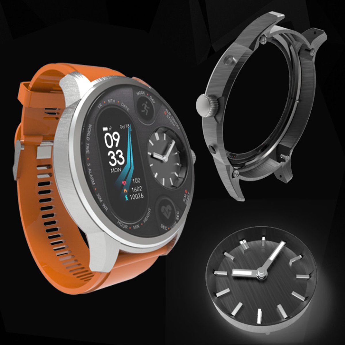 Alista Rugged Unisex Smart Watch