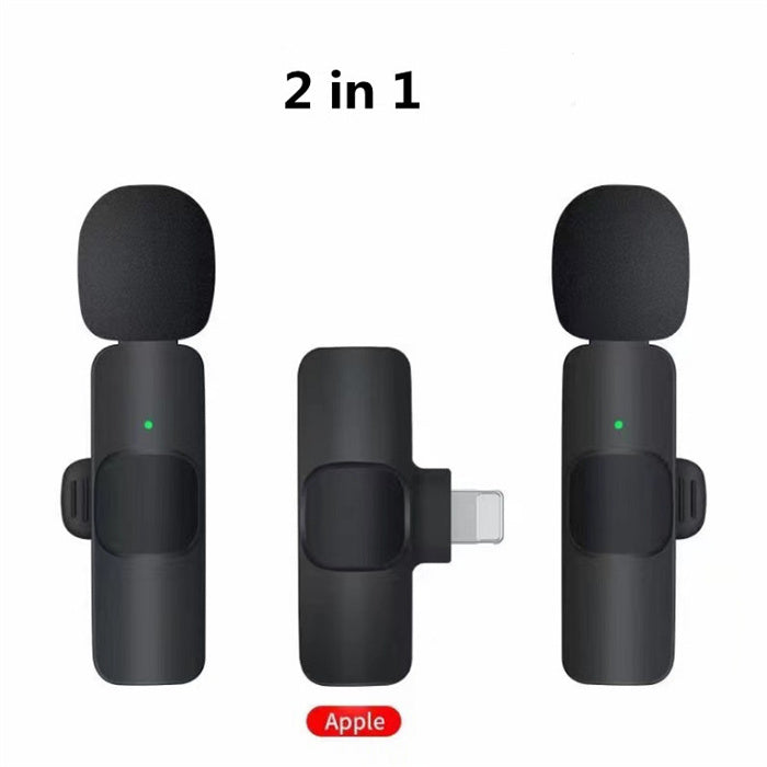 Lavalier Mini Microphone Wireless Audio Video Recording With Phone Charging - Ozthentic