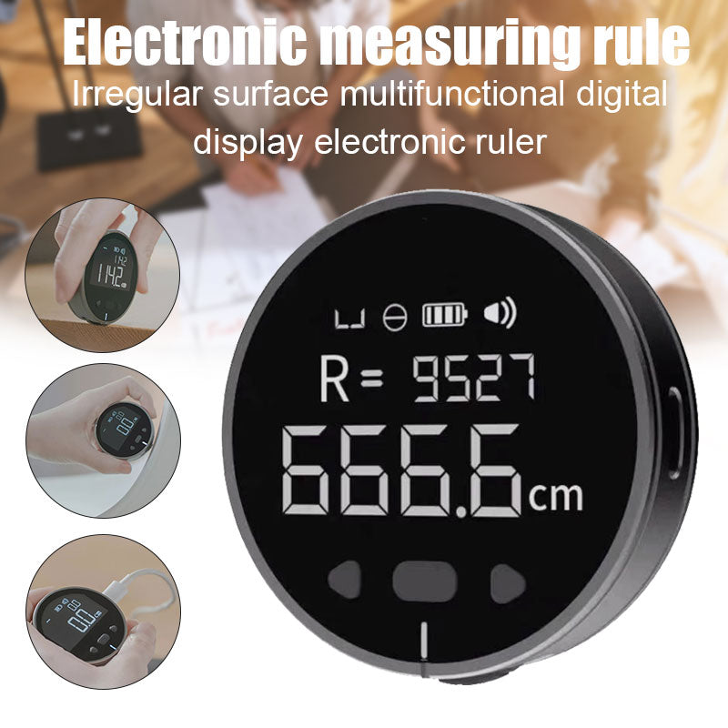 Distance Measuring Instrument Electronic Measuring Ruler Tape Measure High Definition Digital LCD High Precision Electronic Measuring Ruler Tool - Ozthentic