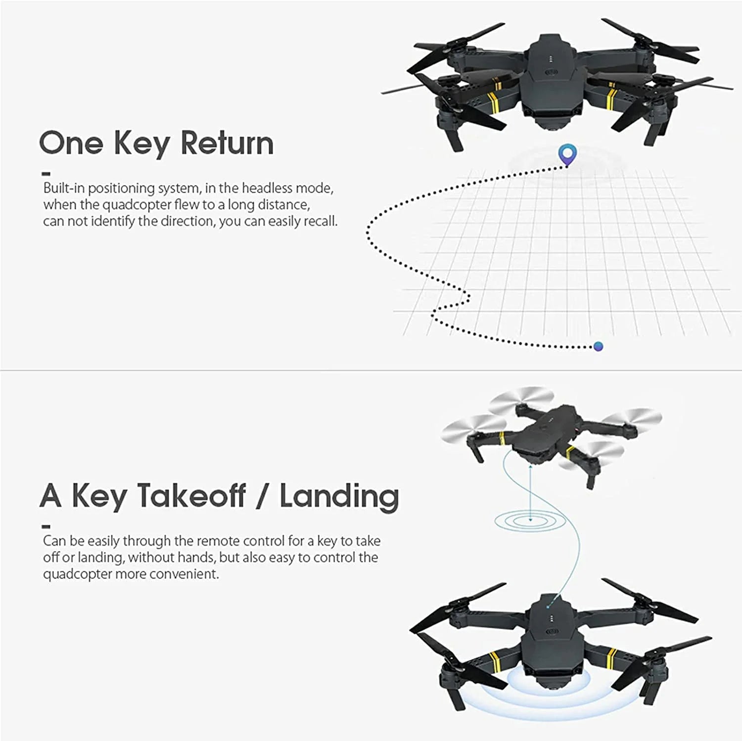 foldable quadcopter drone