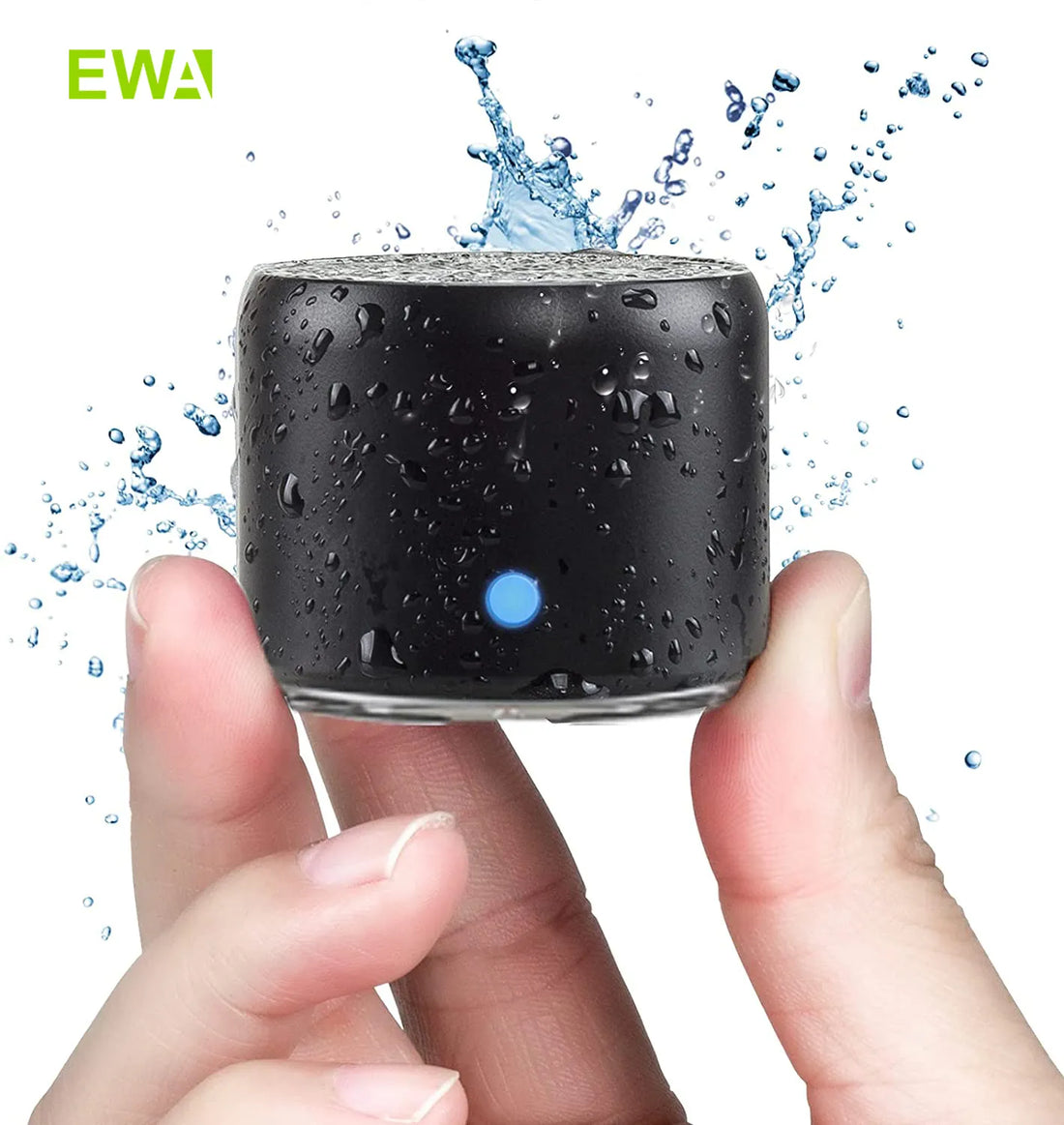 EWA A106 Pro Mini Bluetooth Speaker with Custom Bass Radiator, IPX7 Waterproof, Super Portable Speakers, Travel Case Packed - Ozthentic