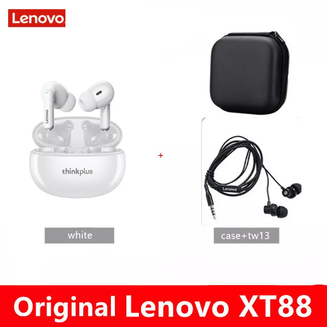 Lenovo XT88 TWS Wireless Earphone Bluetooth 5.3 Dual Stereo Noise Reduction Bass Touch Control Long Standby headset - Ozthentic