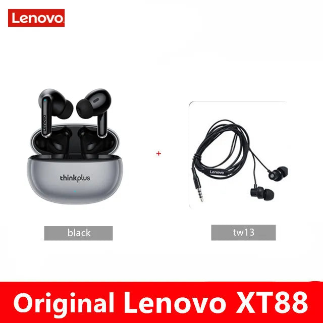 Lenovo XT88 TWS Wireless Earphone Bluetooth 5.3 Dual Stereo Noise Reduction Bass Touch Control Long Standby headset - Ozthentic