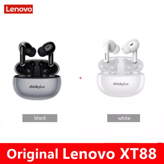 Lenovo XT88 TWS Wireless Earphone Bluetooth 5.3 Dual Stereo Noise Reduction Bass Touch Control Long Standby headset - Ozthentic