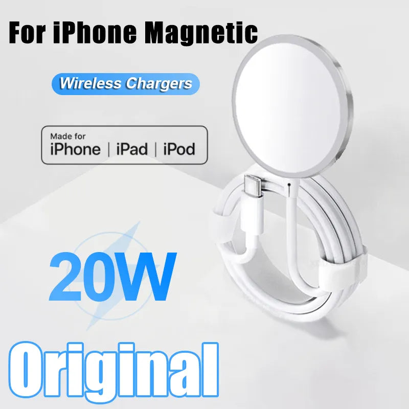 Magsafe Original Magnetic Wireless Fast Charging For iPhone 11 13 12 14 Pro Max Mini X XS XR USB-C Charger Phone Accessories