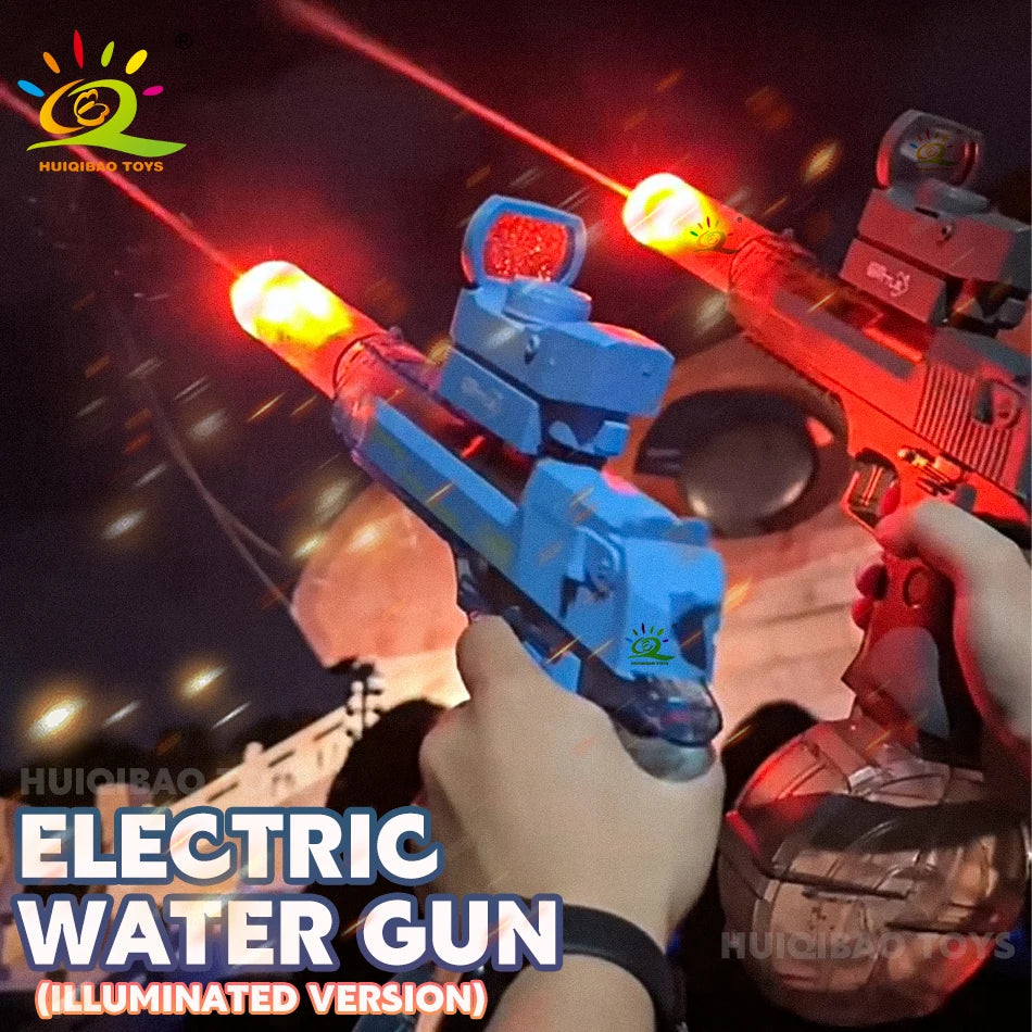 Long Range Electric Automatic Water Gun Blaster with Light Toy