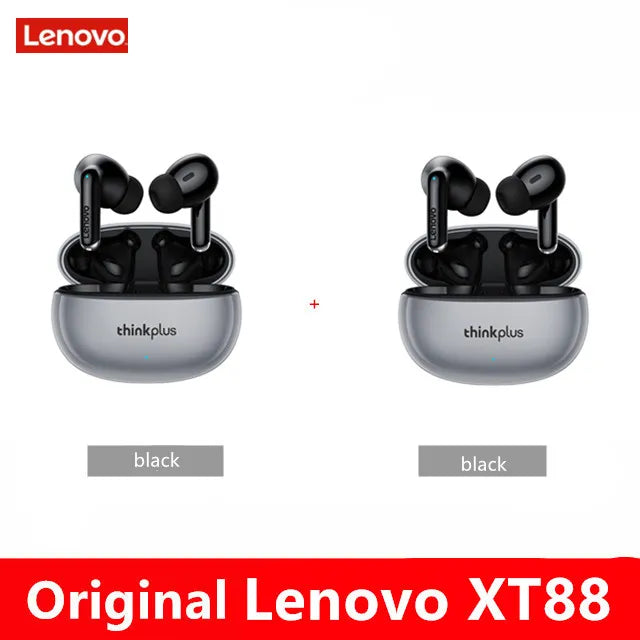 Lenovo XT88 TWS Wireless Earphone Bluetooth 5.3 Dual Stereo Noise Reduction Bass Touch Control Long Standby headset - Ozthentic