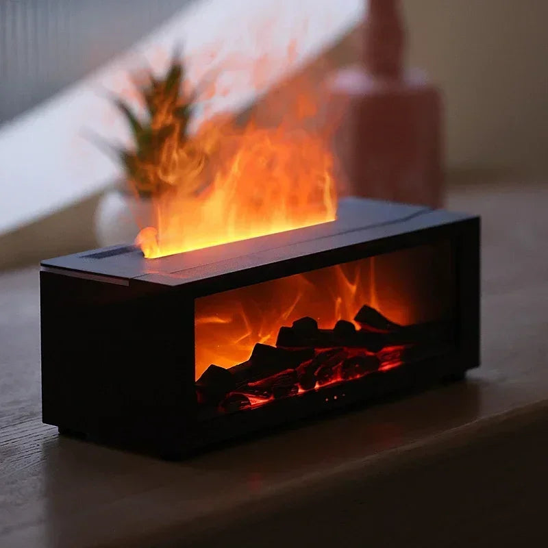 Fireplace Aroma Essential Oil Diffuser Humidifier