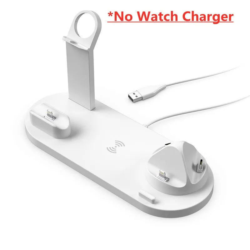 5 In 1 Wireless Charger Stand Pad For iPhone 14 13 12 11X8 Apple Watch