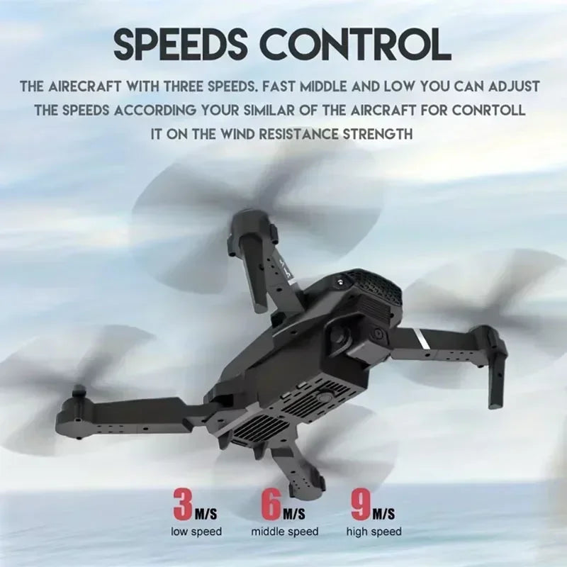 New E88Pro RC Drone 4K Professinal With 1080P Wide Angle Dual HD Camera Foldable RC Helicopter WIFI FPV - Ozthentic