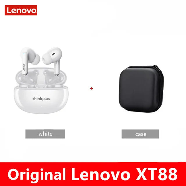 Lenovo XT88 TWS Wireless Earphone Bluetooth 5.3 Dual Stereo Noise Reduction Bass Touch Control Long Standby headset - Ozthentic