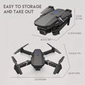 New E88Pro RC Drone 4K Professinal With 1080P Wide Angle Dual HD Camera Foldable RC Helicopter WIFI FPV - Ozthentic