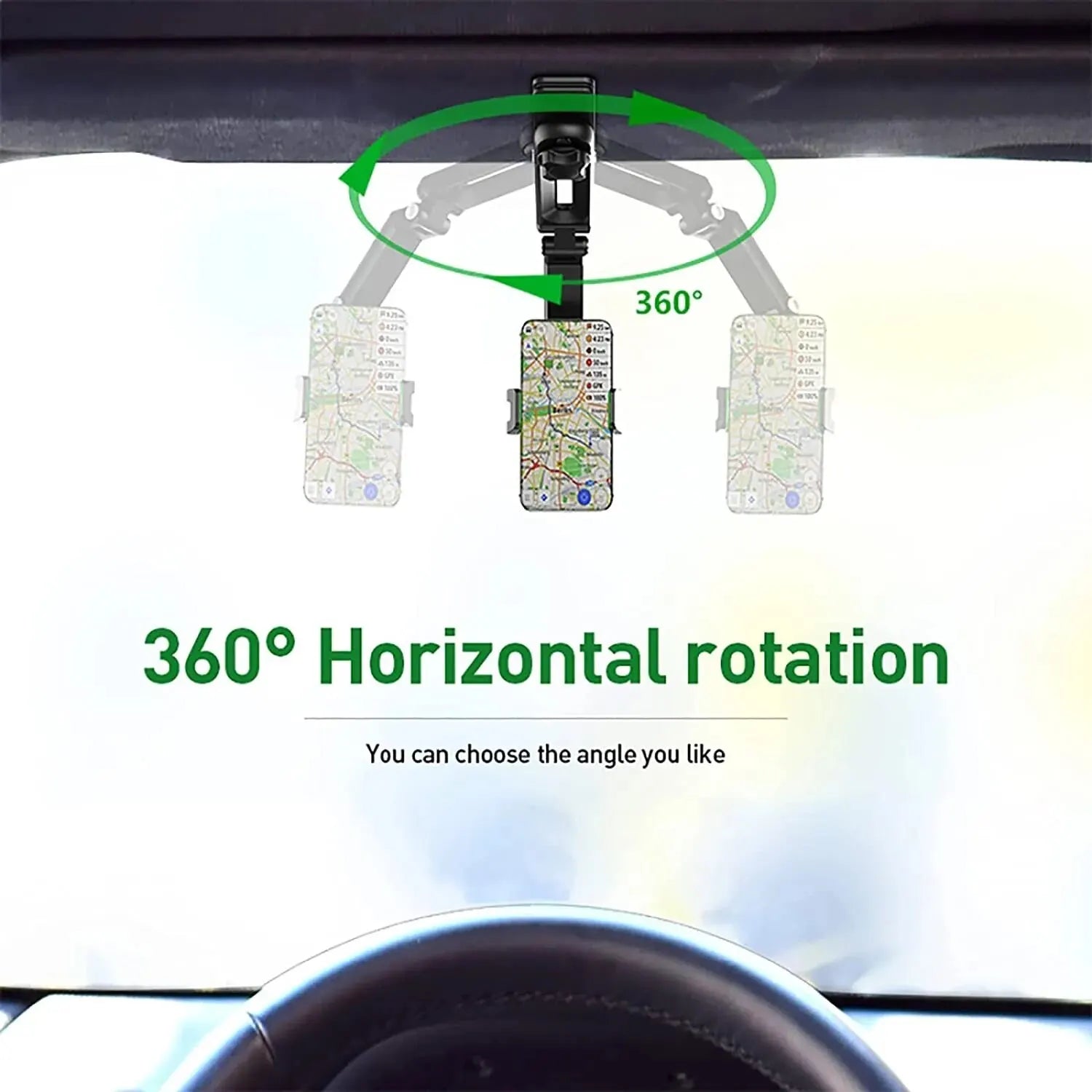 sun visor phone holder