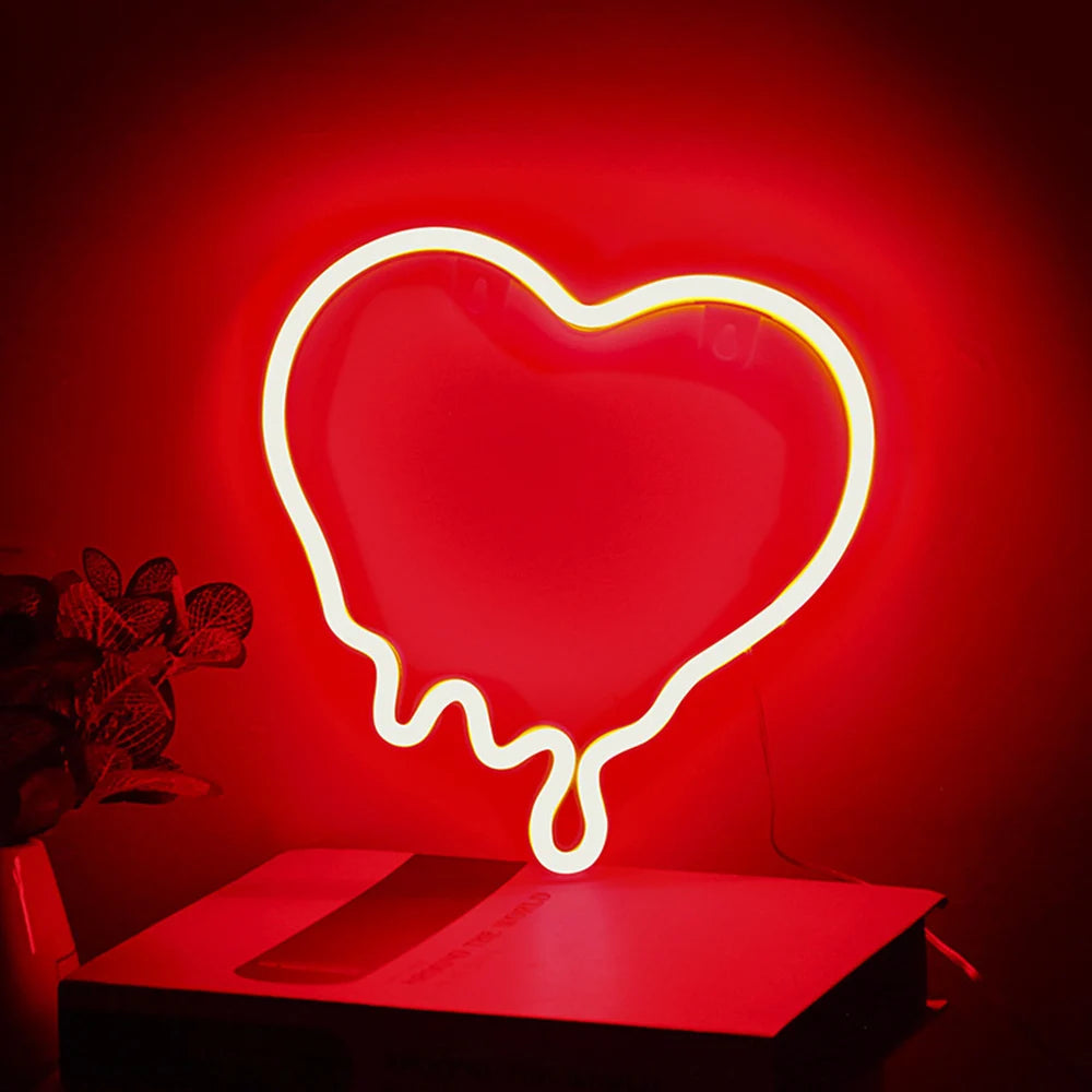 USB/Battery LED Neon Lights Signs for Wall Art Decor Bedroom