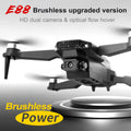 E88 EVO E88 PRO Brushless Motor RC Drone 8K Dual Camera Optical Flow Foldable Helicopter Aircraft Quadcopter Drone - Ozthentic