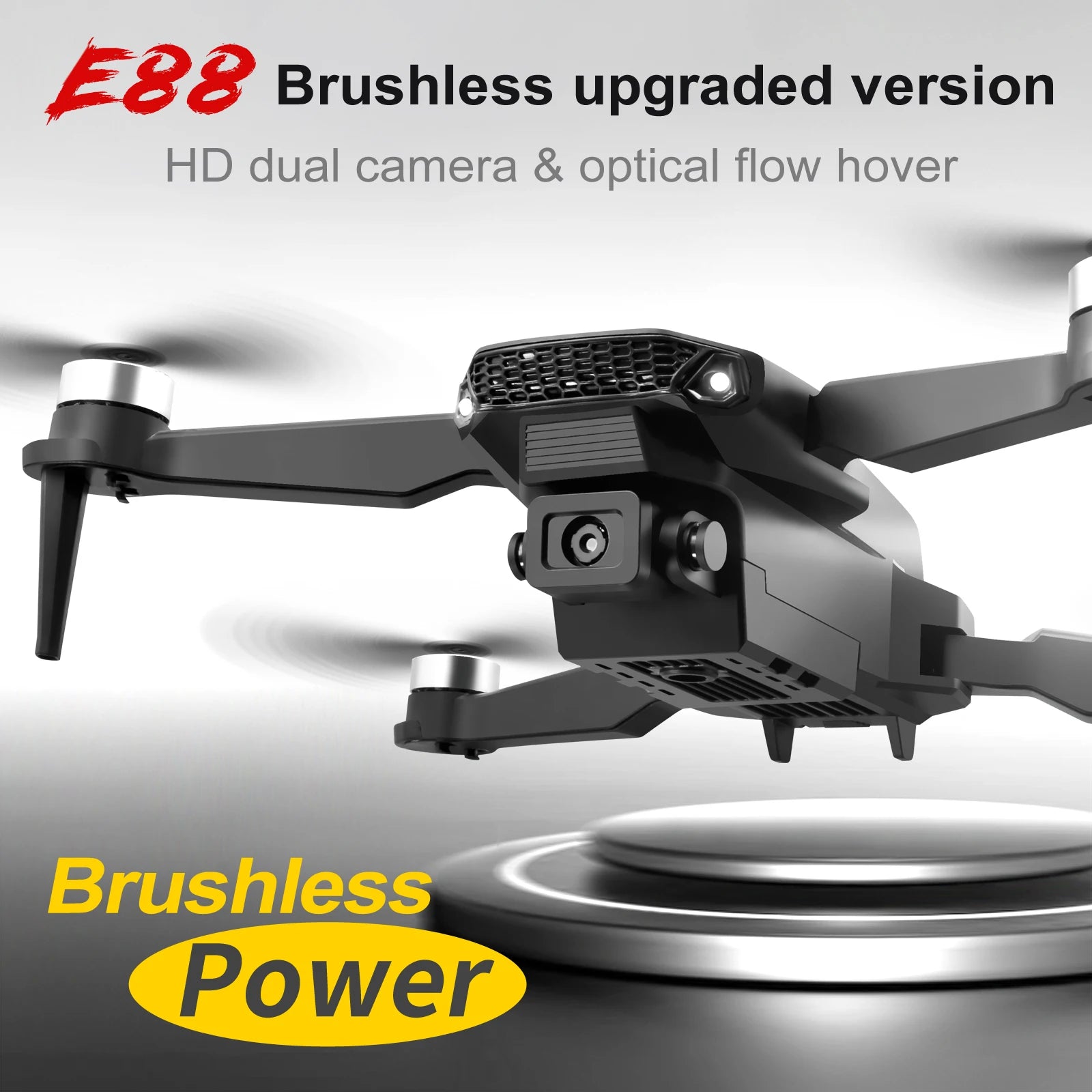 E88 EVO E88 PRO Brushless Motor RC Drone 8K Dual Camera Optical Flow Foldable Helicopter Aircraft Quadcopter Drone - Ozthentic