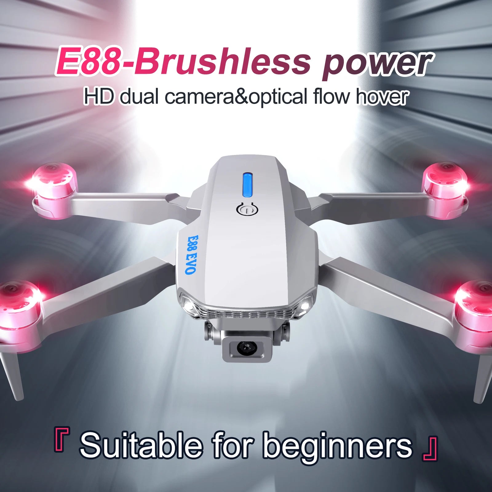 E88 EVO E88 PRO Brushless Motor RC Drone 8K Dual Camera Optical Flow Foldable Helicopter Aircraft Quadcopter Drone - Ozthentic