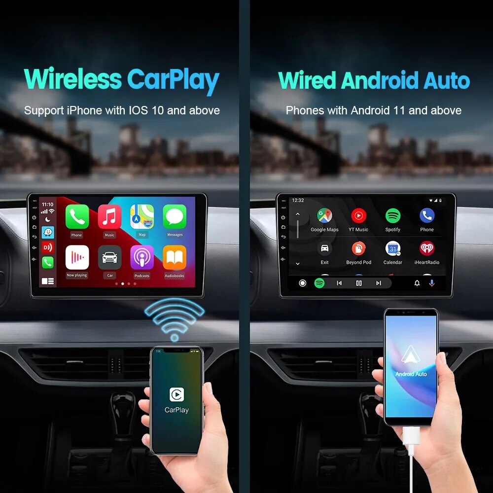 Mini Carplay&Auto Box Dongle Wired To Wireless For Audi BMW Mercedes Toyota Mazda Nissan BMW Suzuki Subaru Kia Ford Opel Skoda - Ozthentic