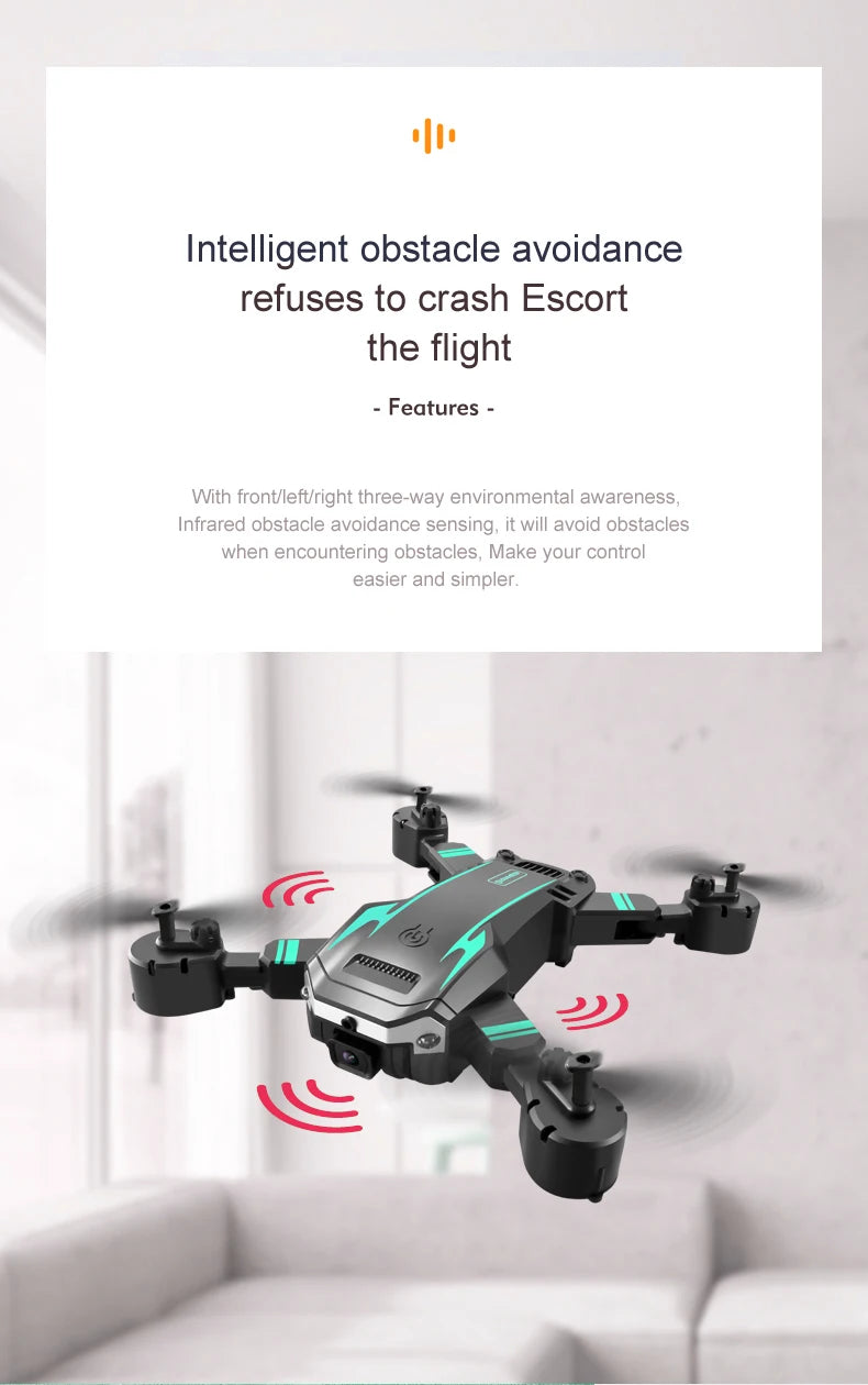 G6 Pro Max Drone Professional Foldable Quadcopter Aerial S6 HD Camera GPS RC Helicopter FPV WIFI Obstacle Avoidance - Ozthentic