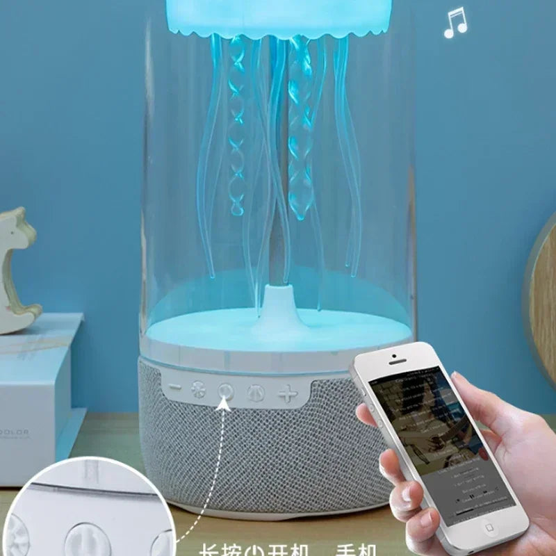 Creative Colorful Jellyfish Octopus Lamp Bluetooth Speaker HiFi Stereo 1800mAh