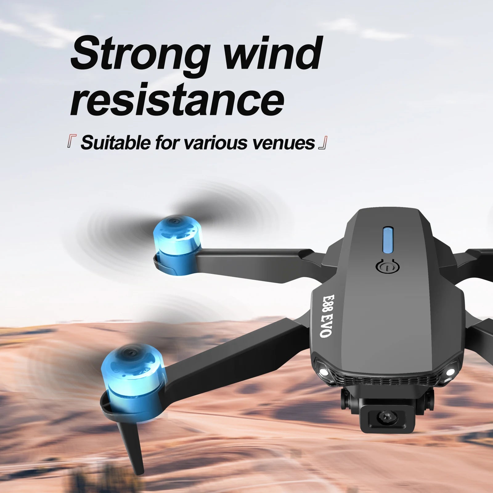 E88 EVO E88 PRO Brushless Motor RC Drone 8K Dual Camera Optical Flow Foldable Helicopter Aircraft Quadcopter Drone - Ozthentic