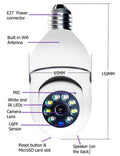 WiFi Home Security CAMERA 1080P Bulb 4X Zoom Camera E27 Home 5GWiFi Alarm Monitor - Ozthentic