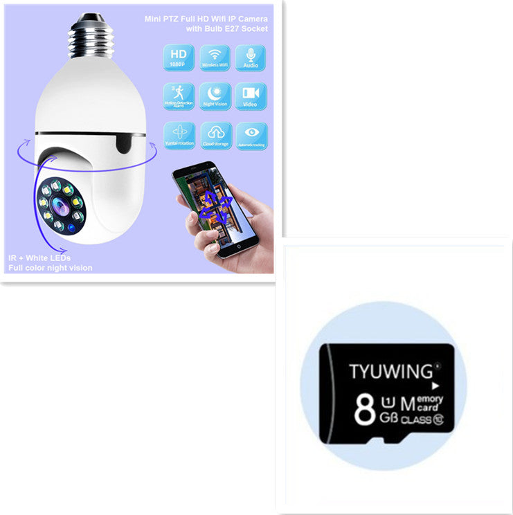 WiFi Home Security CAMERA 1080P Bulb 4X Zoom Camera E27 Home 5GWiFi Alarm Monitor - Ozthentic