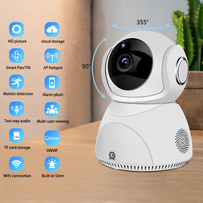 HD 1080P Camera 360° Panoramic PTZ Wireless Wifi Camera - Ozthentic