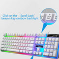 Ninja Dragons White Knight Gaming Keyboard and Mouse Set - Ozthentic