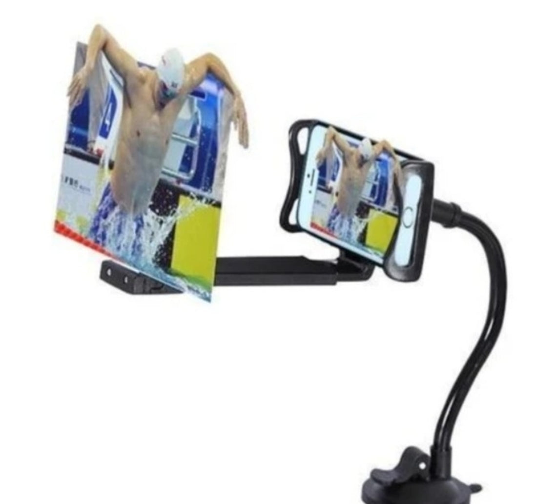 hd projection phone stand - 12" mobile phone screen magnifier