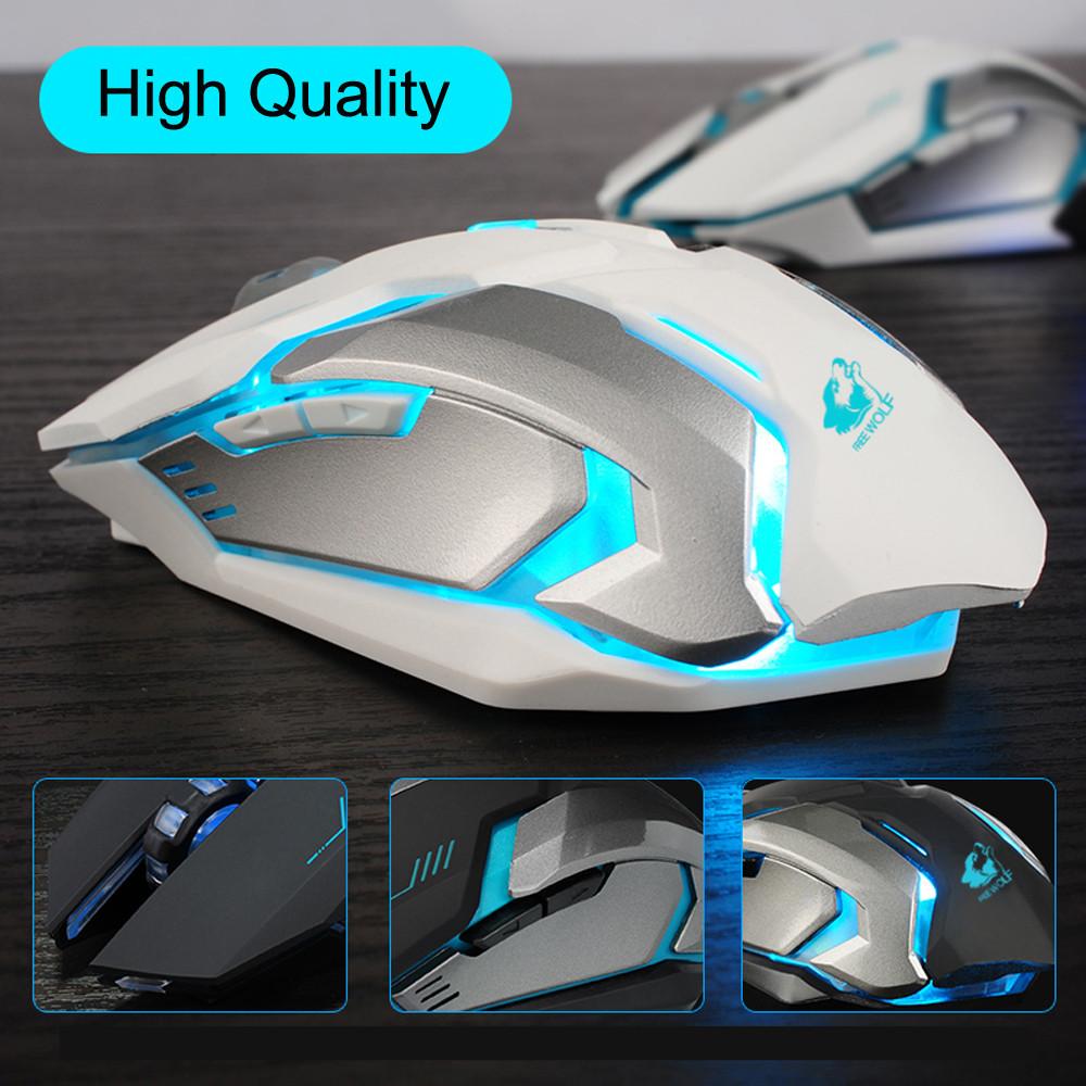 Ninja Dragon Stealth 7 Wireless Silent LED Gaming Mouse - Ozthentic