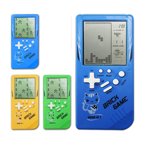 Retro Childhood Tetris Handheld Game Player Blue - Ozthentic