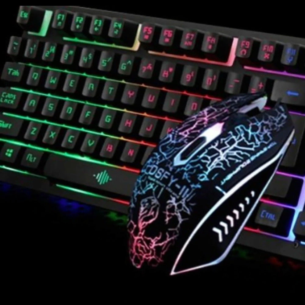 Ninja Dragons Z4 104 Keys LED Flame Gaming Keyboard with 2000 DPI - Ozthentic