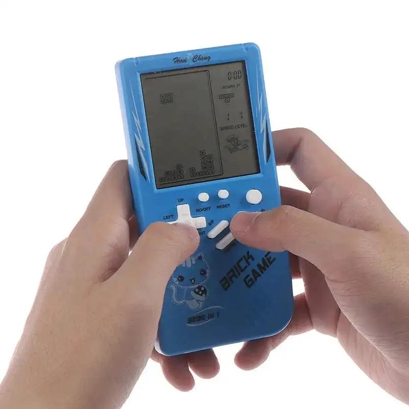 Retro Childhood Tetris Handheld Game Player Blue