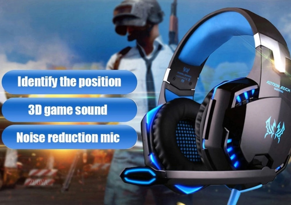 Ninja Dragon G9300 LED Gaming Headset with Microphone for PS4, XBox 3.5mm port - Ozthentic