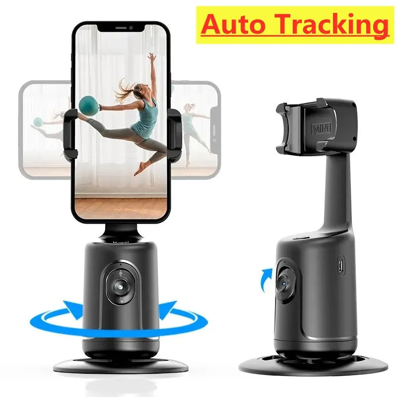 360 Auto Face Tracking Gimbal AI Smart Gimbal Face Tracking Auto Phone Holder For Smartphone Video Vlog Live Stabilizer Tripod - Ozthentic