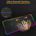 Ninja Dragons RGB Gaming 1 Touch Light Up Mouse Pad - Large Size - Ozthentic