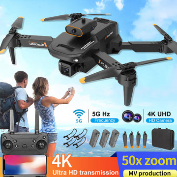 New 8K HD Quadcopter Drone with Dual Camera for Anti Wind Aerial Photography 360 Obstacle Avoidance RC P7 Drone Toys Gift