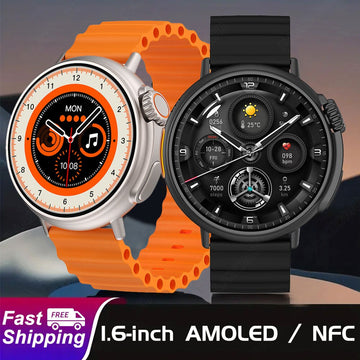 1.6" AMOLED Heart Rate Monitor Fitness Track Smart Watch IP68 Waterproof NFC GPS - Ozthentic